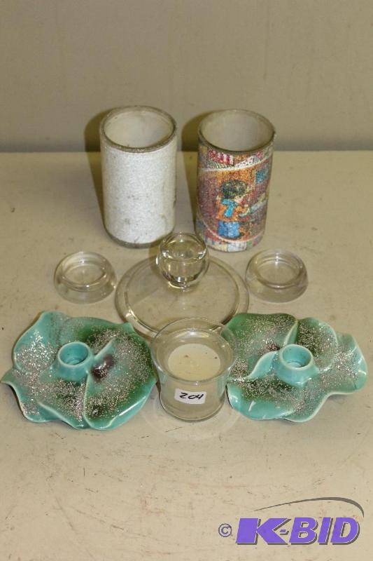 lot 204 image: Selection of Candle Holders ...