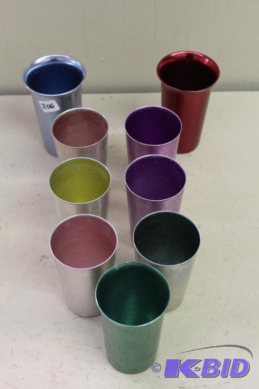 lot 206 image: Tin Cups   For Camping or Picnics ...