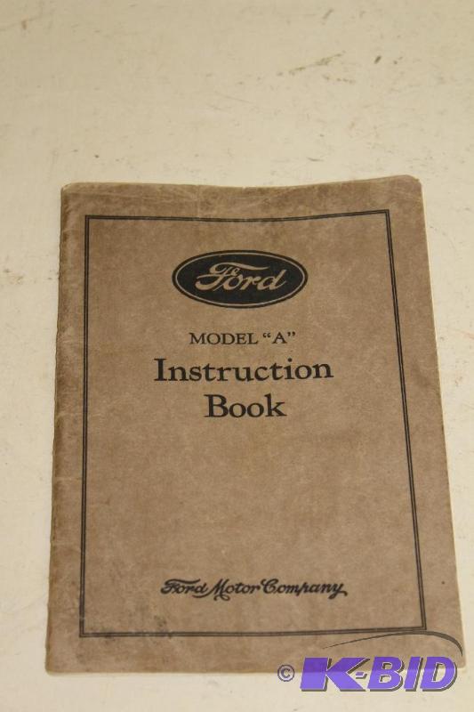 lot 231 image: Original 1928 Ford Model A Instruction Book &...