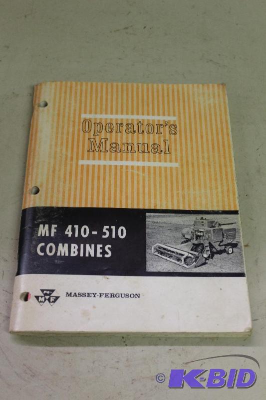 lot 236 image: Massey-Ferguson MF 410-510 Combines Operators...