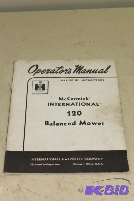 lot 238 image: McCormick International 120 Balanced Mower Op...