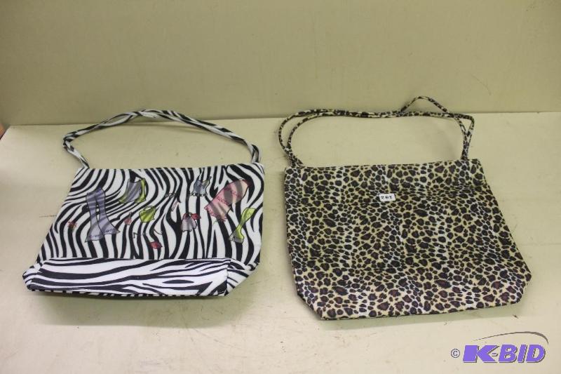 lot 283 image: 2 Animal Print Purses ...