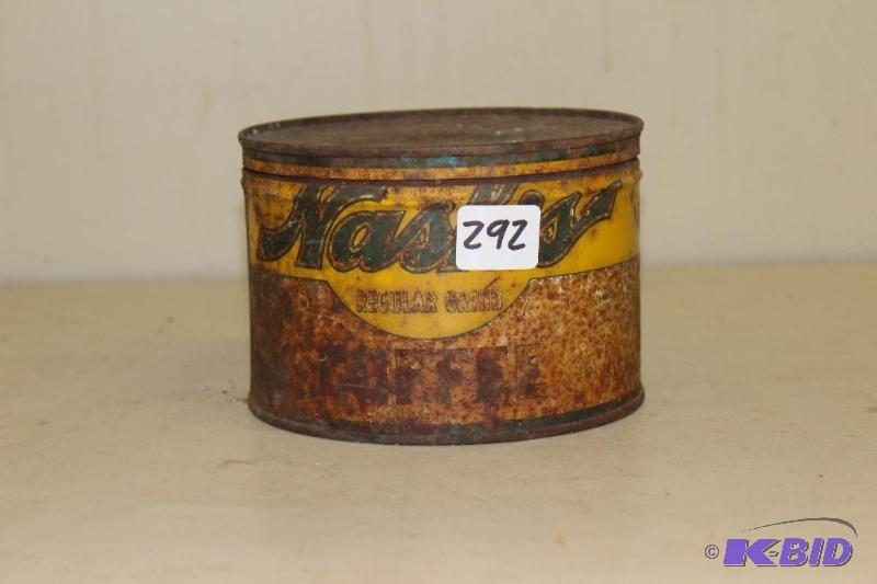 lot 292 image: Vintage Coffee Can ...