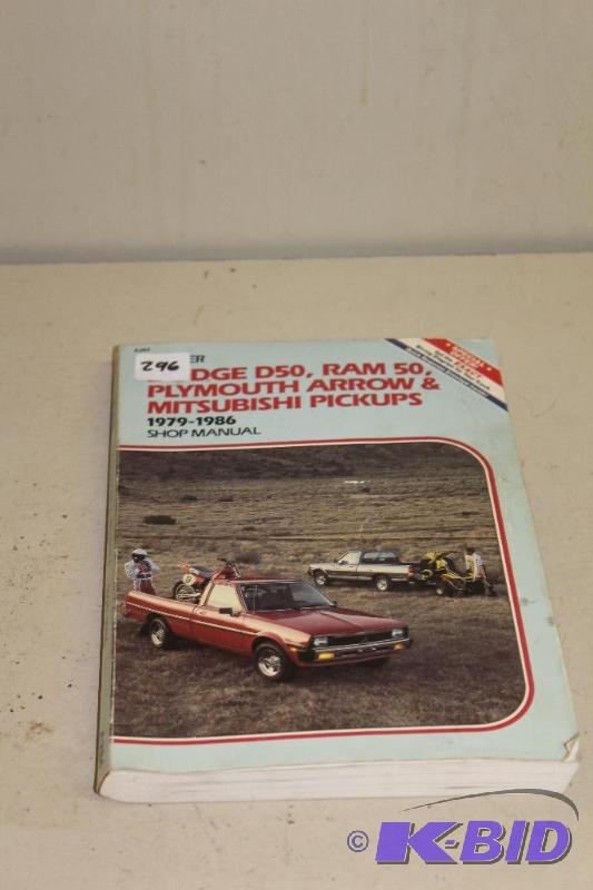 lot 296 image: 1979-1986 Dodge Shop Manual ...