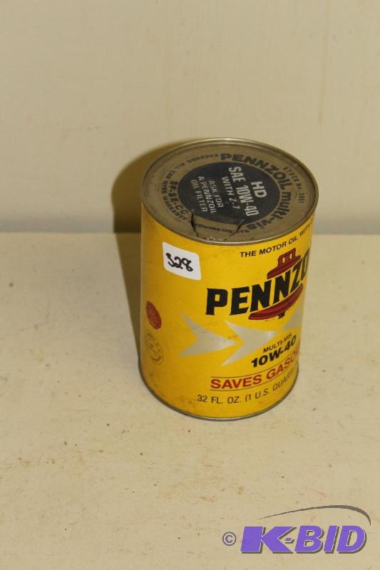 lot 328 image: Vintage Penzoil Oil Can...