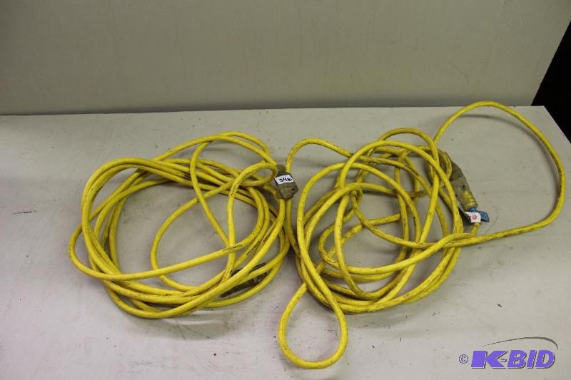 lot 346 image: Pair of Heavy Duty Extension Cords ...