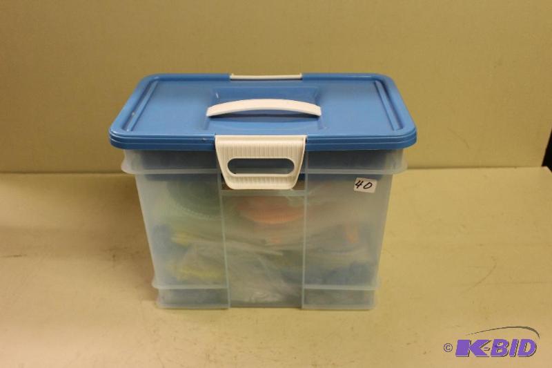 lot 40 image: Bin of Craft Supplies ...