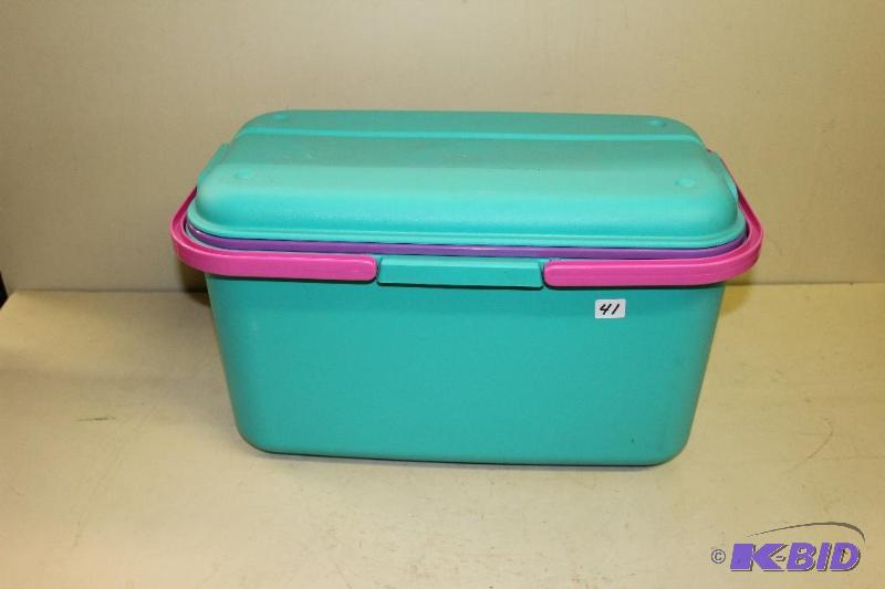 lot 41 image: Bin of Craft Supplies ...
