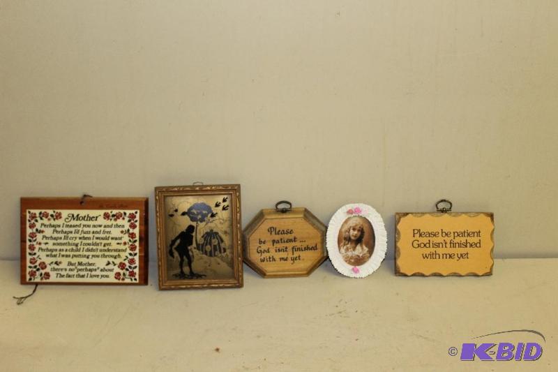 lot 51 image: Inspirational Wall Plaques ...