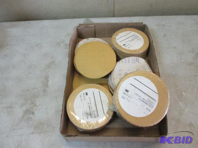 lot 11 image: box of 3M Hook it sandpaper...