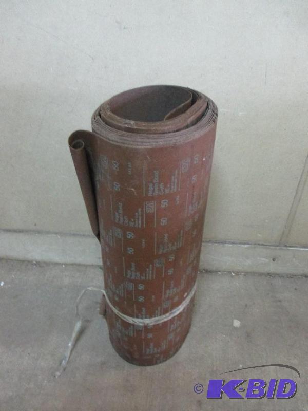 lot 9 image: Roll of 50 grit 3M regal resin bond cloth...