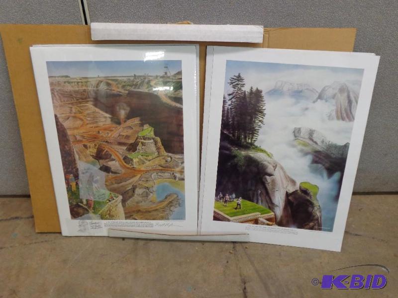 lot 25 image: Art Work   2 Golf Prints  1 - No. 17 Mesabi M...