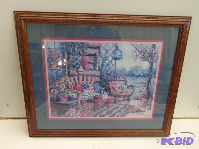 lot 27 image: Barbara Mock Painting Point   Nice  Solid Woo...