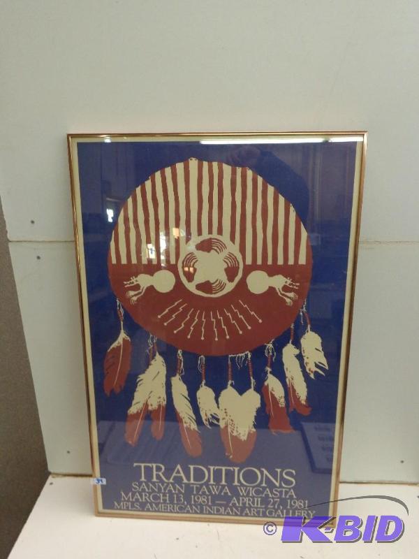 lot 34 image: Traditions   Sanyan Tawa Wicasta  March 13, 1...