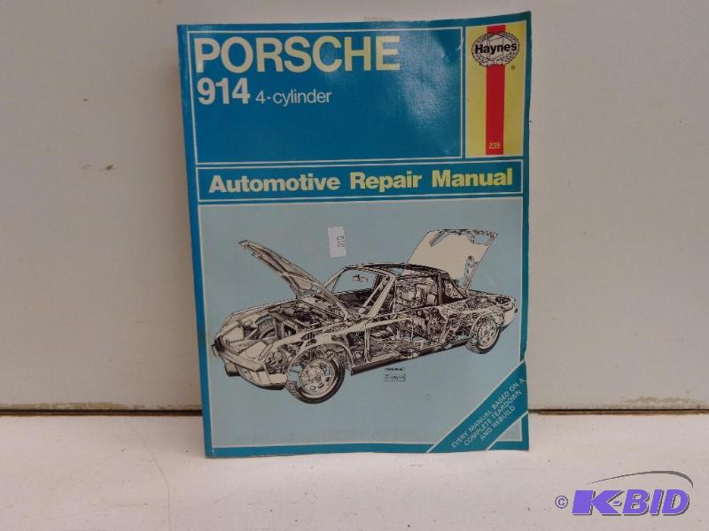 lot 39 image: Porsche 914   Repair Manual  4 Cylinder  76,...
