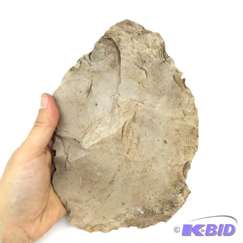 lot 16 image: Large Acheulean Biface Palaeolithic Handaxe