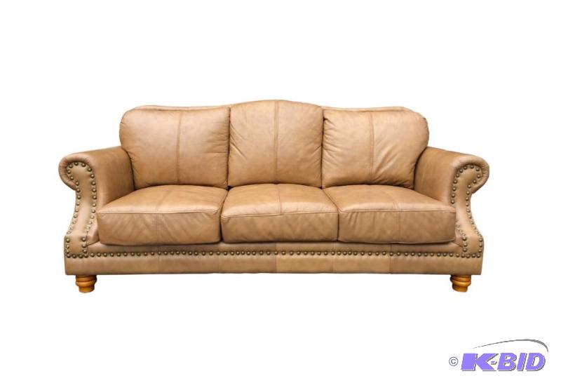Traditional Leather Sofa
