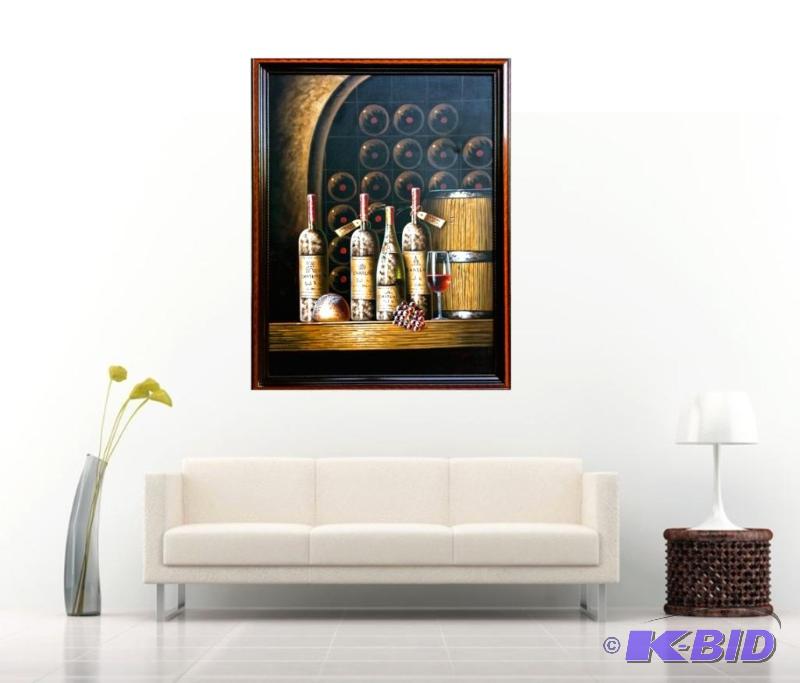 Listed Artist Original Oil by M. Chapot VERY LARGE
