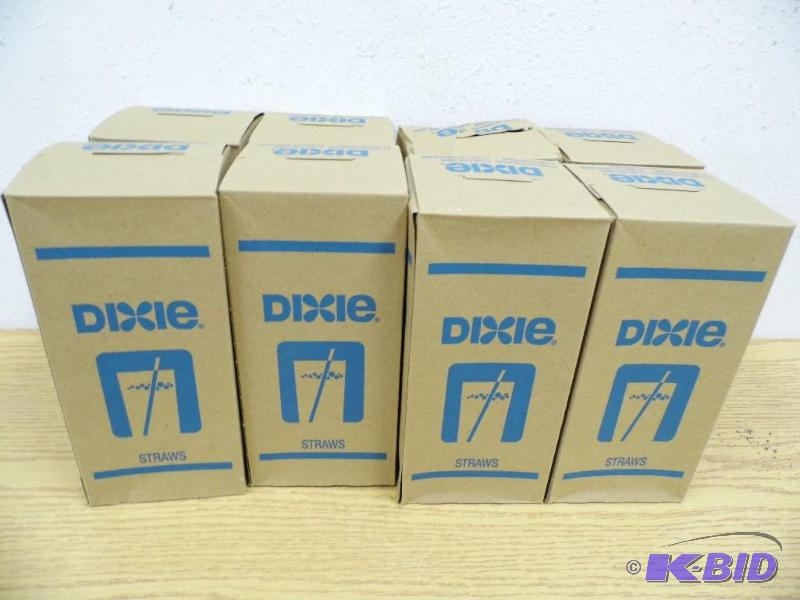 8 Boxes of New Dixie Straws