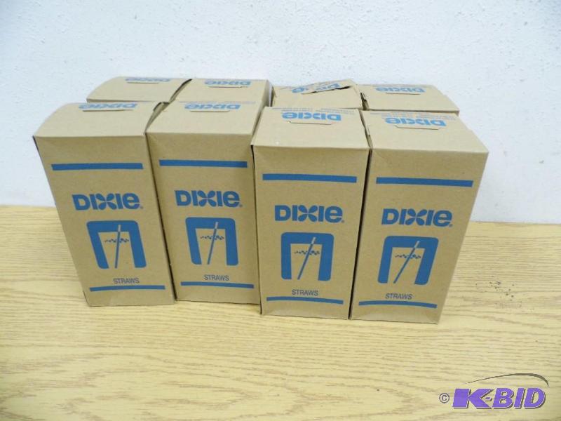 8 Boxes of New Dixie Straws