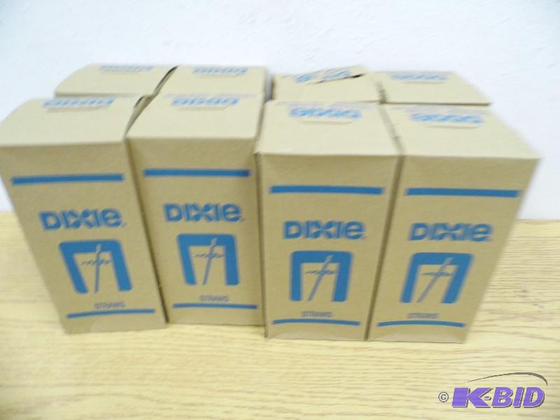 8 Boxes of New Dixie Straws