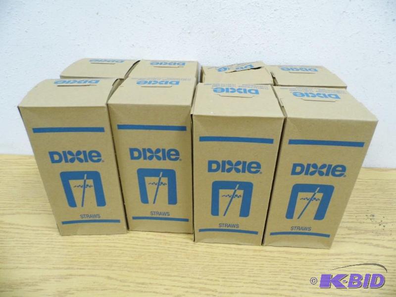 8 Boxes of New Dixie Straws