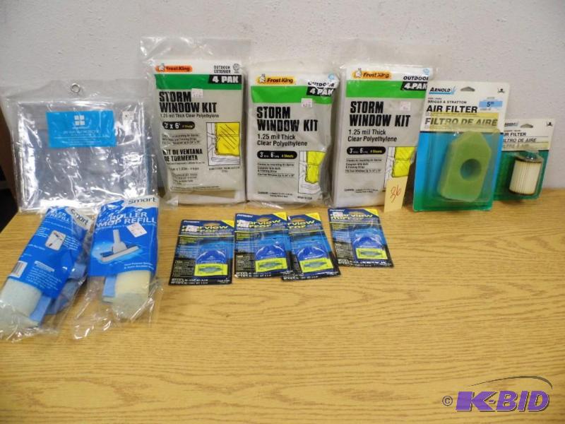 New Storm Window Kits, Mop Refills