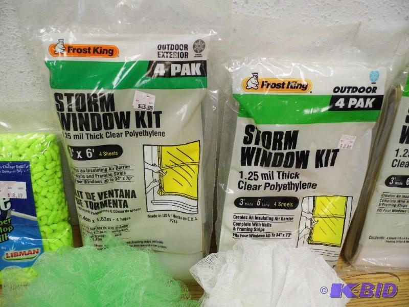 New Storm Window Kits, Scubbers