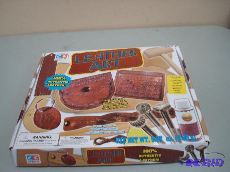 lot 110 image: Leather Art Kit, New, Slight Wear To Box...