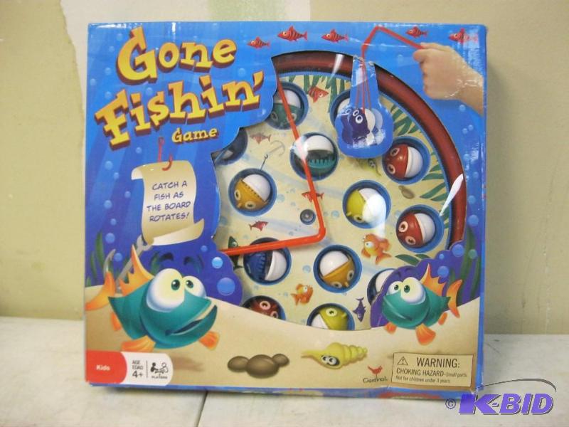 lot 112 image: New Gone Fishing Game, Slight Wear To Box...