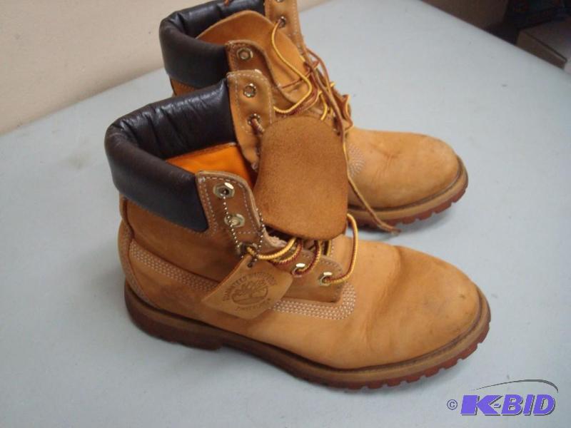 lot 131 image: Pair Of Timberland Boots, Used, Some Wear, Si...