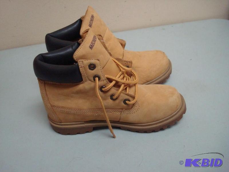 lot 132 image: Pair Of Leather Skecher Boots,Used, Some Wear...