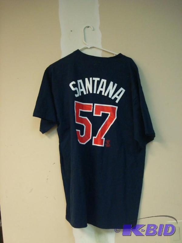 lot 136 image: Minnesota Twins Baseball T-Shirt, #57 Santana...