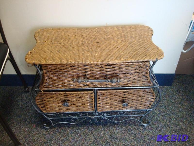 lot 20 image: Rod Iron Drawer Storage Some Wear...
