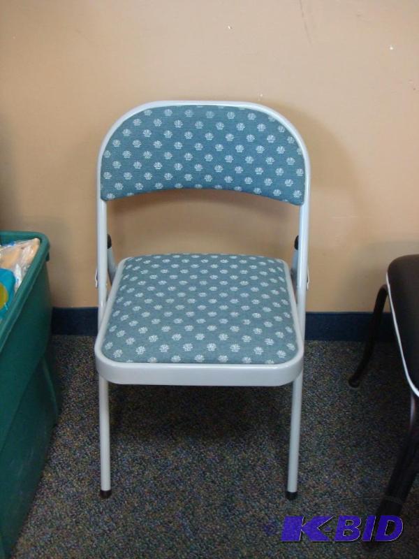 lot 22 image: Padded Folding Chair Good Condition...