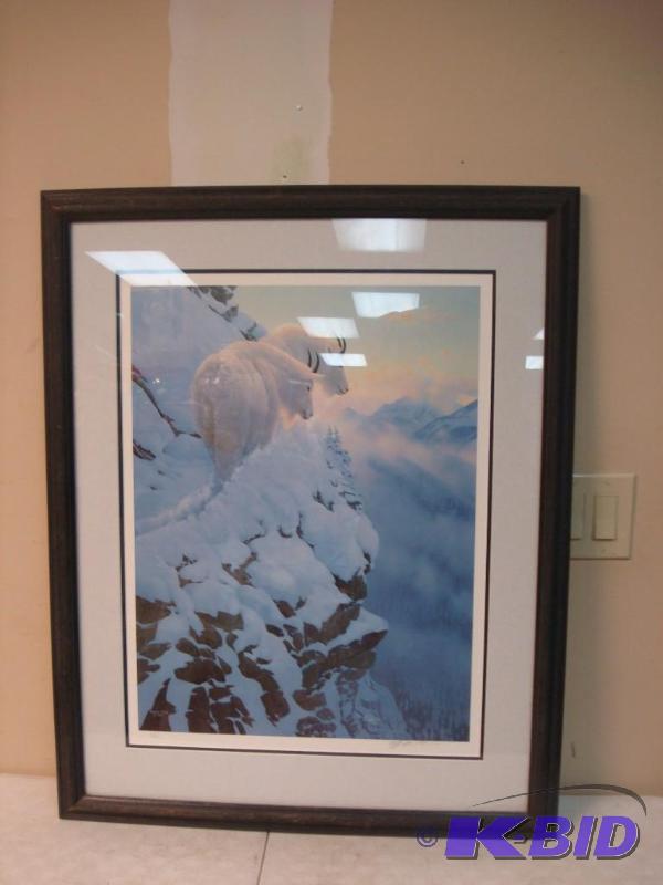 lot 26 image: Mountain Sheep Print Signed By Artist Michael...