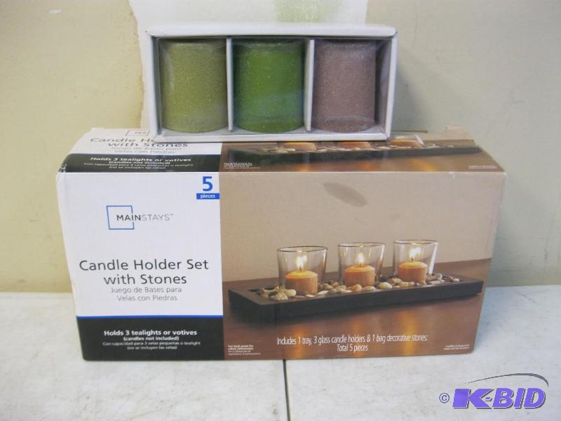 lot 32 image: Pair Of New Candle Sets ...