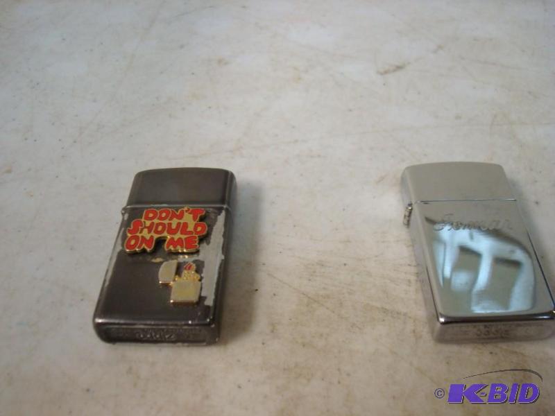 lot 35 image: Small Zippo Lot Have Wear One Engraved ...