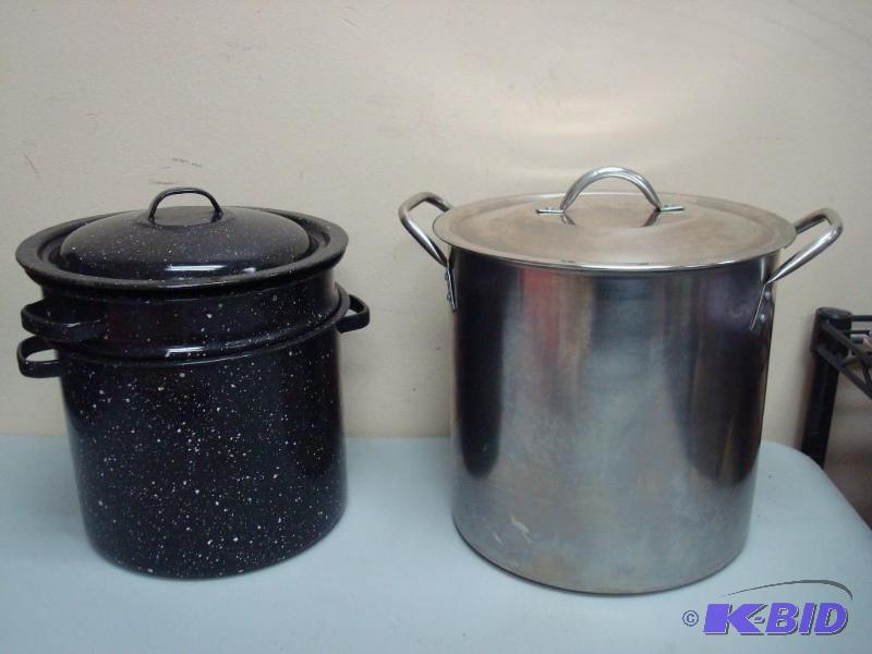lot 48 image: Large Stock Pot Lot, Used, Some Wear...