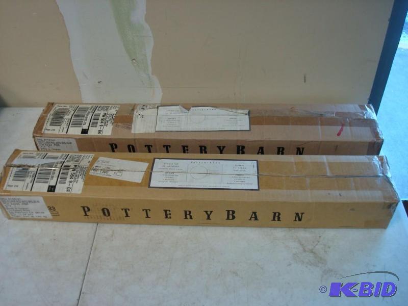 lot 98 image: Pair of Pottery Barn Curtain Rods, New, Size ...