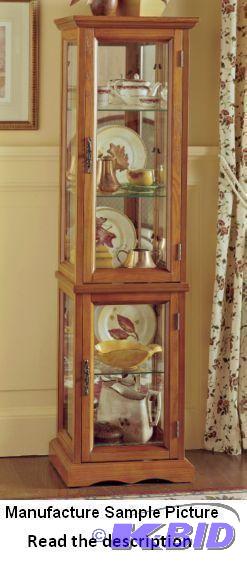 Oak Curio Cabinet - This handy curio can stor...
