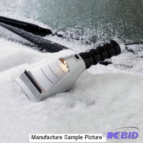 Heated Ice Scraper with Light - Slice through...