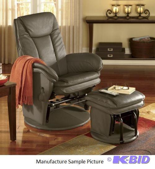 High Back Rocking Glider with Matching Ottoma...