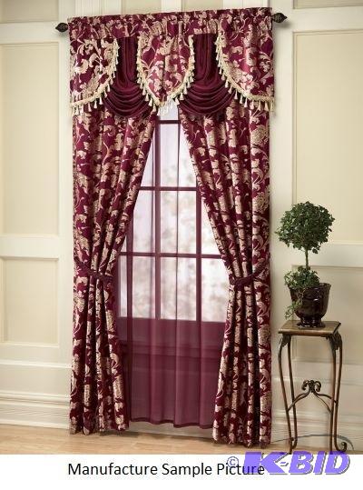 Allison Window Set - Burgundy - Dress your wi...