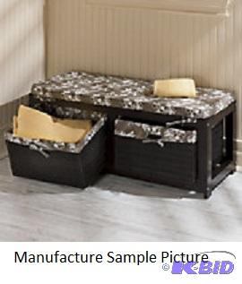 Basket Storage Bench - Retail $149.00 - Has s...