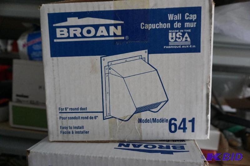 lot 15 image: Broan&nbspModel 641 6" Round Wall Duct ...