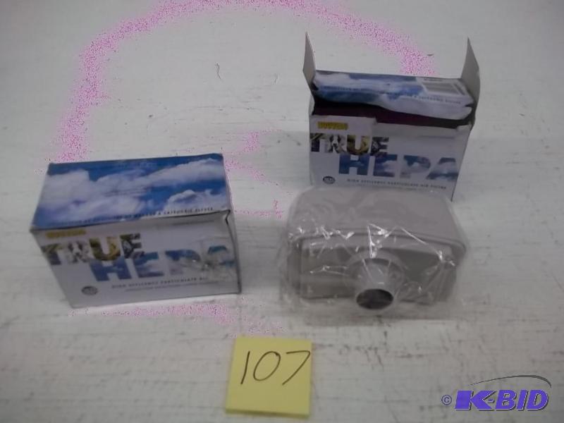 lot 107 image: Lot of two True Hepa air filters
