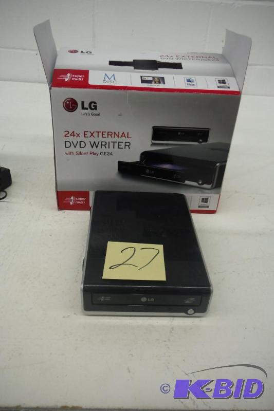 lot 27 image: LG Electronics External DVD Writer Optical Drives GE24NU42