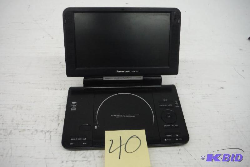 lot 40 image: Panasonic DVD-LS92 9-Inch Screen Portable DVD Player