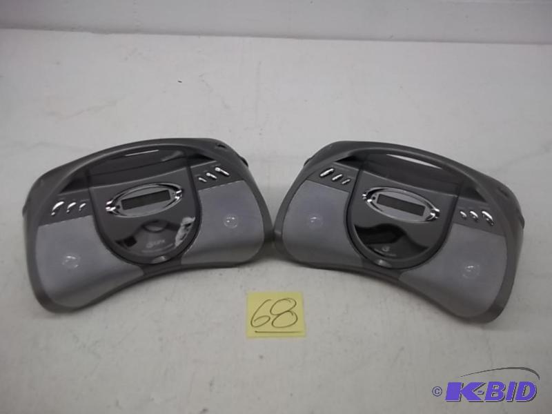 lot 68 image: Lot of two GPX Portable CD Players with AMFM Radio, Line in for MP3 Devices (Gunmetal Grey)